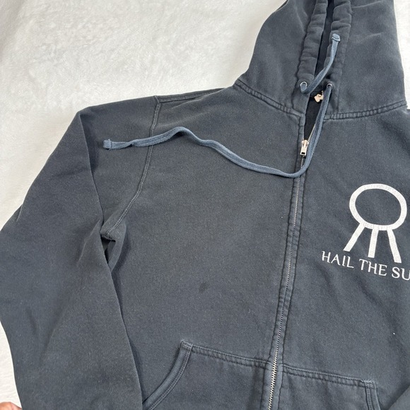 Y2K Hail The‎ Sun Dreamcatcher Black Full Zip LS Hoodie Women's S/M - Picture 4 of 9